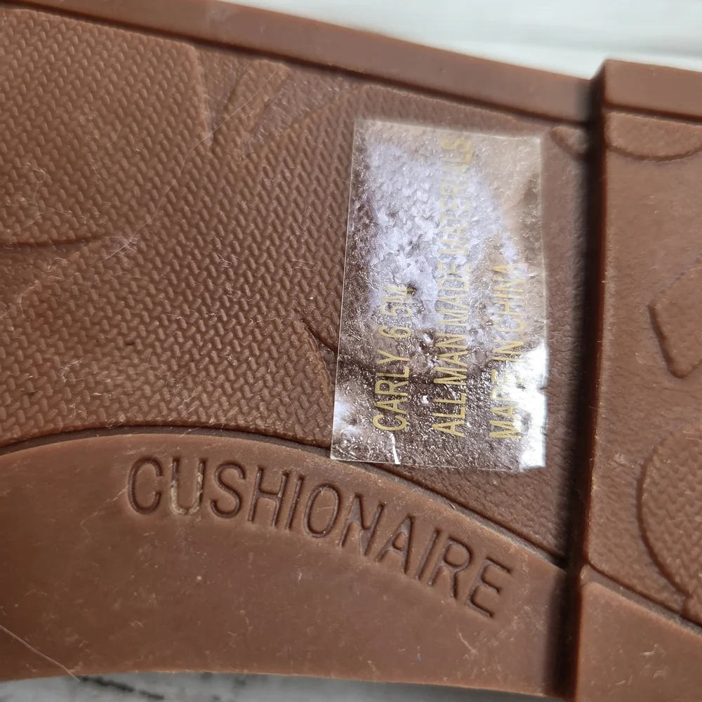 Cushionaire Carly Brown Slide Sandals